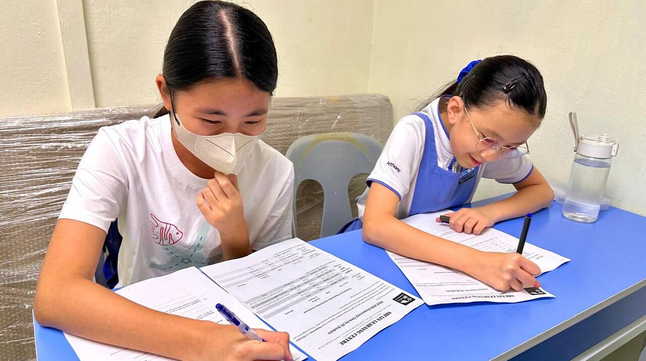 Students participating in a learning activity